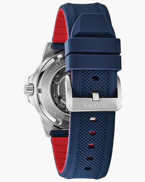 Bulova marine star silicone strap best sale